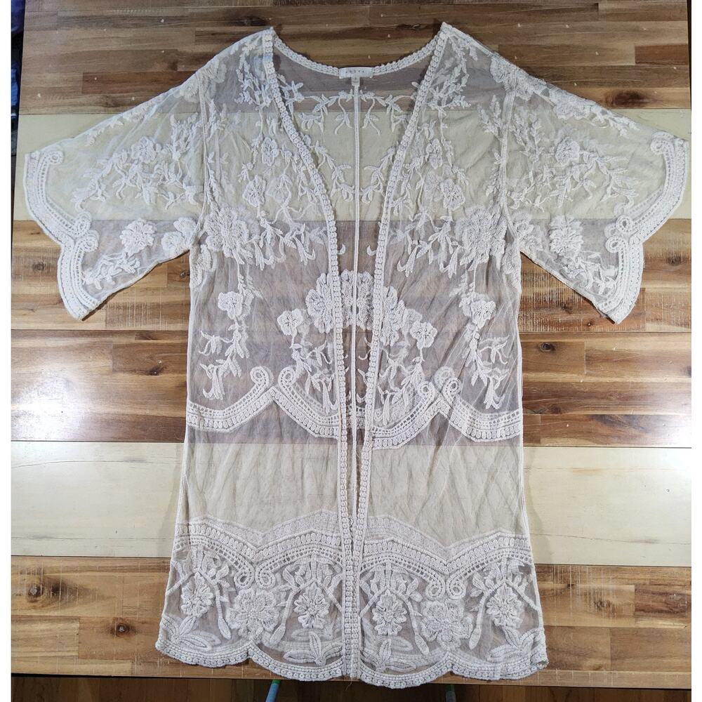Festival Embroidered Sheer Layering Cardigan
